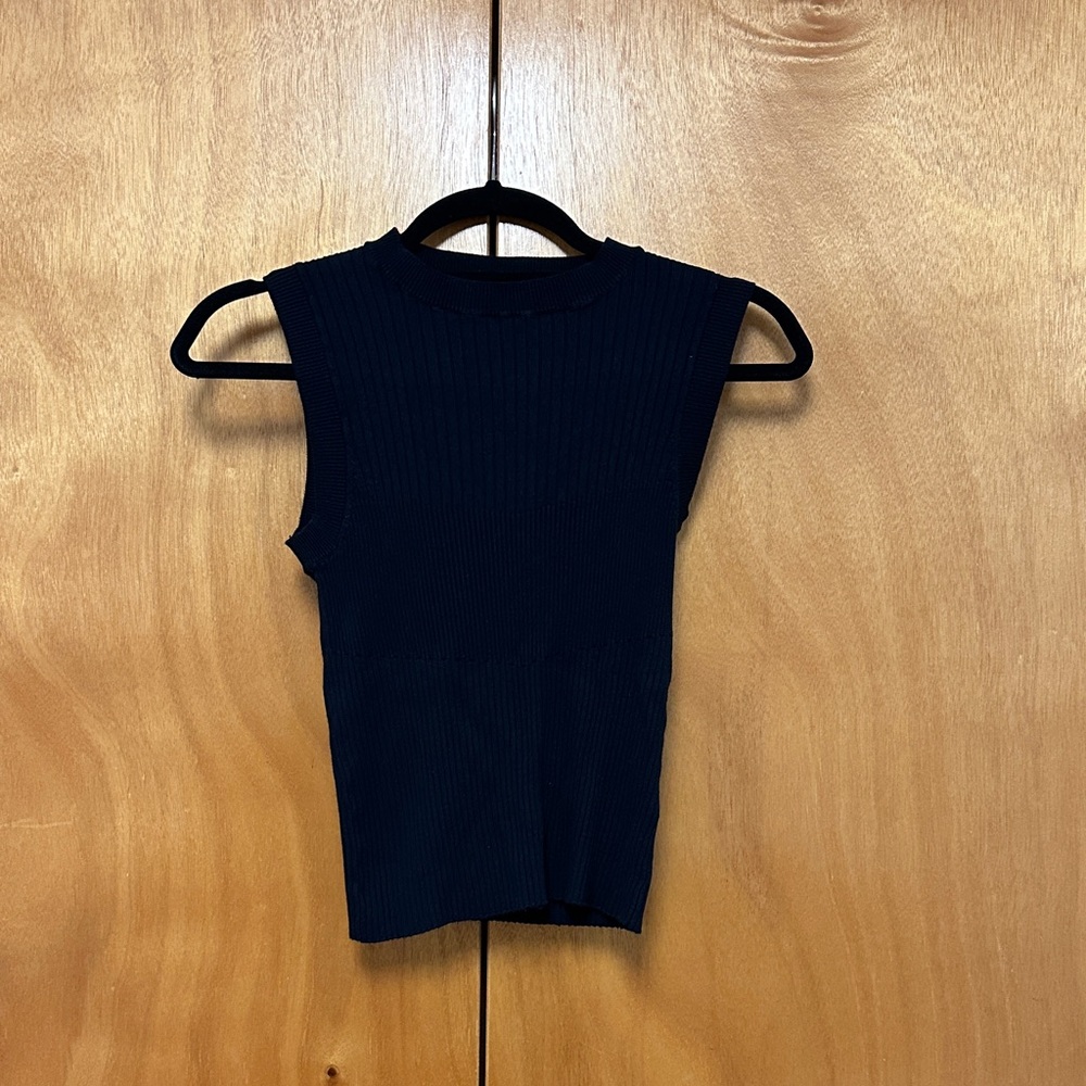 Dynamite Navy Sleeveless Sweater Tank